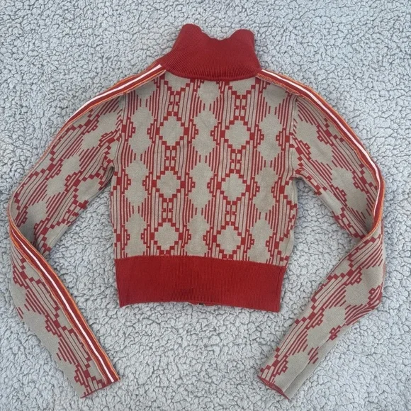 BDG Chandler Geometric Zip-Up Sweater size XS - Picture 4 of 5